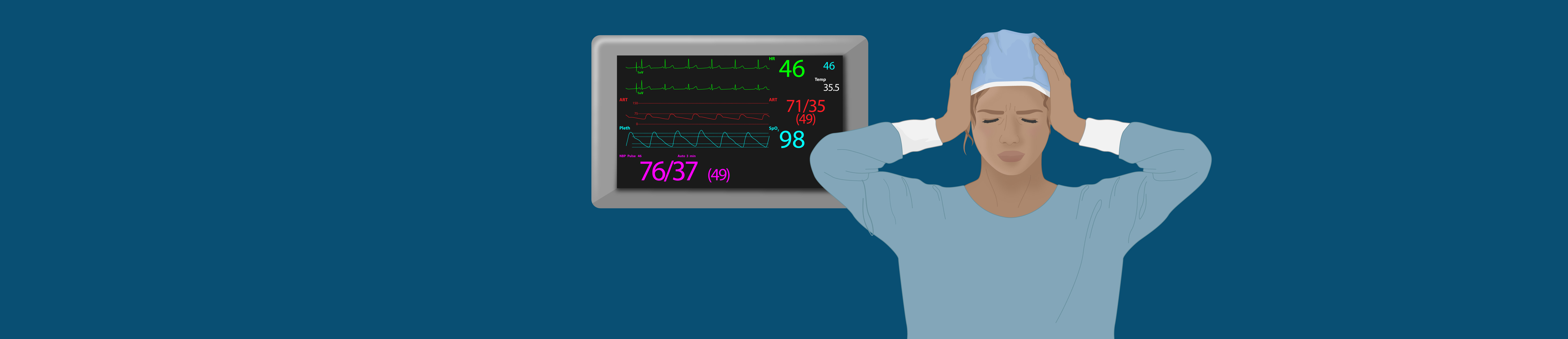 a-graphic-rendition-of-a-crna-overwhelmed-by-the-sound-of-alarms