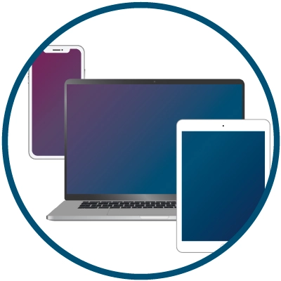 Phone, laptop and tablet to be able to learn anywhere you want