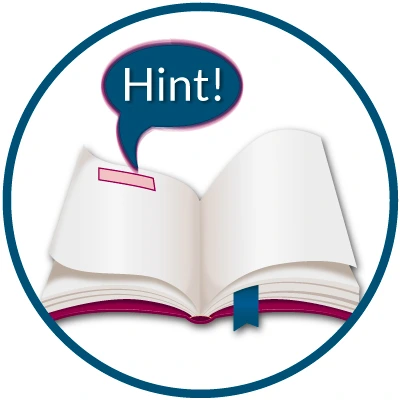 An open book with a hint for open book post testing with APEX Anesthesia