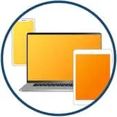 A phone, laptop and tablet as all ways you can do the Nurse Anesthesia Student Review Course
